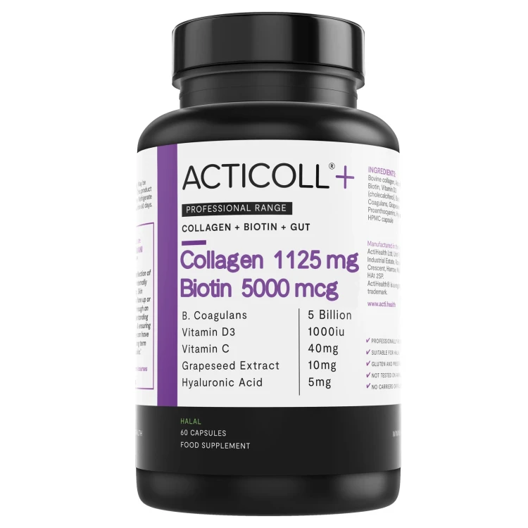 ActiHealth ACTICOLL+ COLLAGEN + BIOTIN 60 Capsules